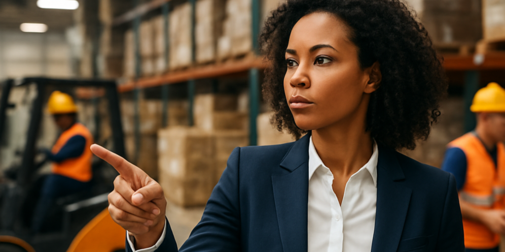 liderança feminina logística