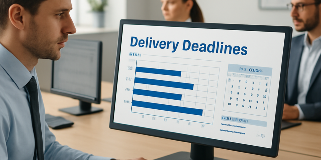 gestão de prazos de entrega